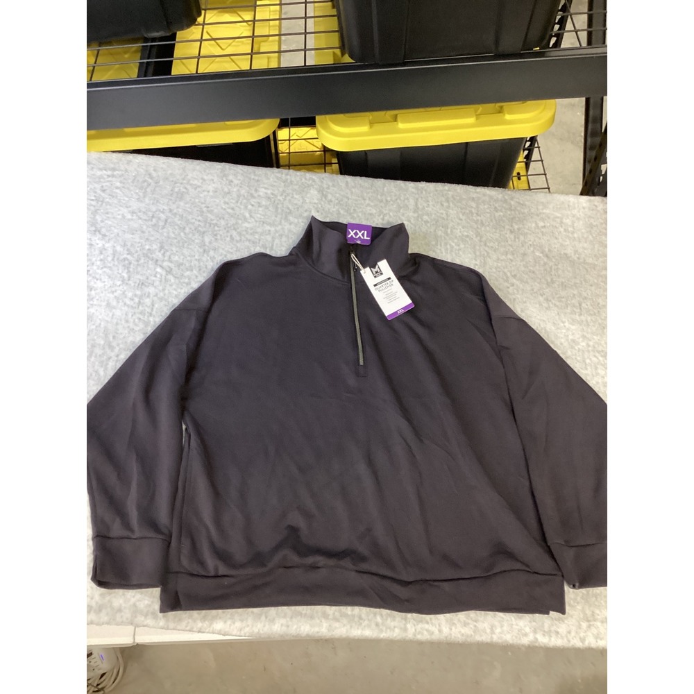 Member's Mark Sandwash Quarter Zip Pullover Black XXL New Recycled Polyester